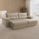 Ver imagem 1 de Sofá Retrátil Muriaé 4 Lugares 290 cm Linho