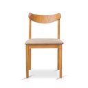 Ver imagem 2 de Cadeira Aurora Sala de Jantar Mel Linho