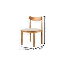 Ver imagem 4 de Cadeira Aurora Sala de Jantar Mel Linho