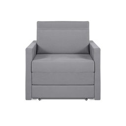 Sofá Cama Castor Solteiro Salerno Max Suede Cinza - 1