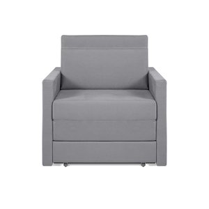 Sofá Cama Castor Solteiro Salerno Max Suede Cinza