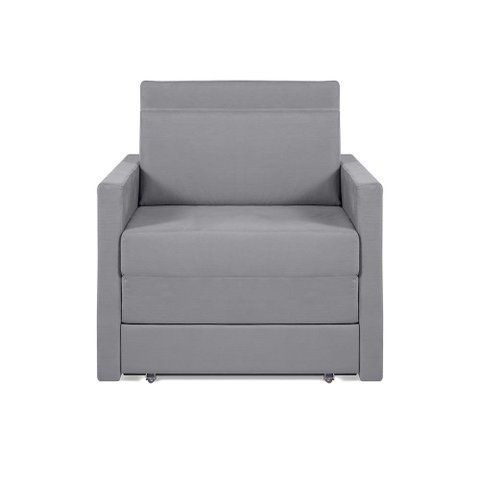 Sofá Cama Castor Solteiro Salerno Max Suede Cinza