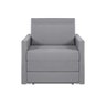 Sofá Cama Castor Solteiro Salerno Max Suede Cinza - 1