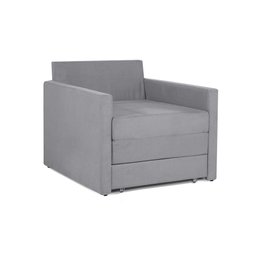 Sofá Cama Castor Solteiro Salerno Max Suede Cinza - 3