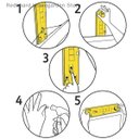 Ver imagem 2 de Régua Nível e Marcador Vertical e Horizontal para Alinhar e Fixar Quadros e Fotos na Parede