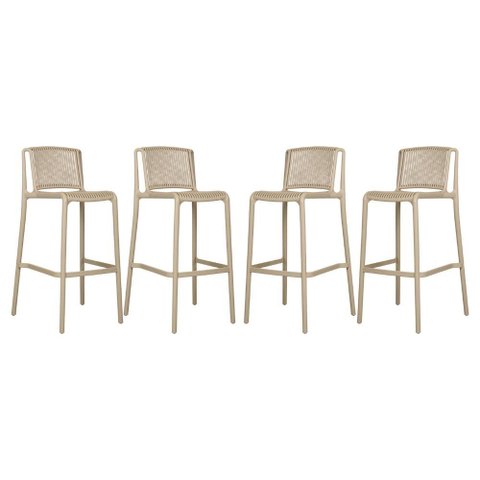 Banqueta Externa Gourmet 50cm X 74,5cm Polipropileno 4 Un Cor:fendi