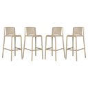 Ver imagem 1 de Banqueta Externa Gourmet 50cm X 74,5cm Polipropileno 4 Un Cor:fendi