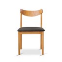 Ver imagem 2 de Cadeira Aurora Sala de Jantar Mel Linho