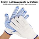 Ver imagem 6 de Cabo Extensor Prolongador 1,28m + Luva Branca Pigmentada Tricotada Segurança Epi