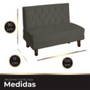 Ver imagem 6 de Canto Italy Confortável para Apartamento Cozinha e Restaurantes Suede Tabaco