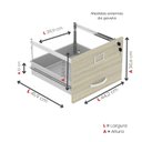 Ver imagem 7 de Arquivo de Madeira 4 Gavetas Of04gp25