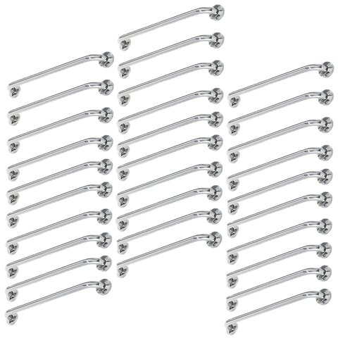 Barra Alça Apoio 80cm Kit 30 Uni Aço Inox Suporte Anti Queda Apoio Idoso Gestante Acessibilidade Seg