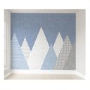 Ver imagem 1 de Papel de parede Montanha azul para quarto de bebê menino M² PP44