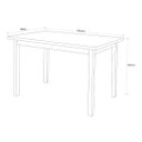 Ver imagem 4 de Mesa Cadeiras 120cm Mdf Pinus Estofado Sala Jantar Compacta:branco