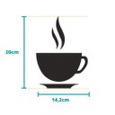 Ver imagem 3 de Quadrinho Xícara - Placa Sinalização Copa - Toque 3D:Preto