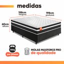 Ver imagem 3 de Cama Box Queen Qatar Colchão Inducol Molas Maxforce Pro 158x198x60cm