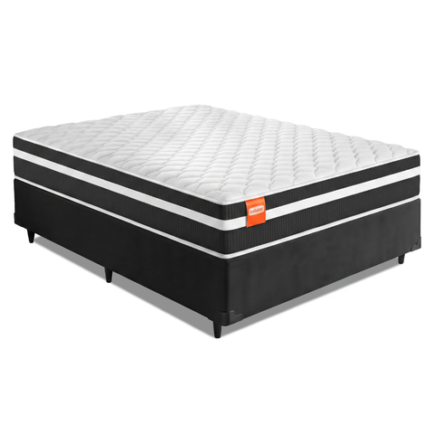 Cama Box Queen Qatar Colchão Inducol Molas Maxforce Pro 158x198x60cm