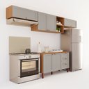 Ver imagem 3 de Cozinha Modulada Juliana 100% MDF Móveis Home | 06 Portas + 03 Gavetas