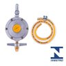 Registro Regulador Válvula de Gás 2 Kg/h com Mangueira 120cm - 1