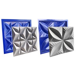 Conjunto 2 Formas 3d Gesso E Cimento Abs 1mm - Lindíssimo - 1