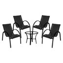Ver imagem 1 de Conjunto de Mesa de Centro e 4 Cadeiras Garden para Área Externa