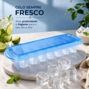 Ver imagem 7 de Forma Gelo com Tampa Rigida 14 Cubos Papinha Suco Plastico Freezer Cozinha Bebidas Drinks Resistente