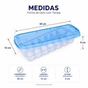 Ver mais imagens de Forma Gelo com Tampa Rigida 14 Cubos Papinha Suco Plastico Freezer Cozinha Bebidas Drinks Resistente