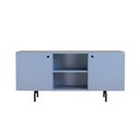 Ver imagem 1 de Rack Tube 2 Portas 1 Nicho 1320x620x420 Azul Sereno - Mdf Arauco