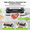 Ver imagem 2 de Seladora a Vácuo Bonsenkitchen, Inox, com Cortador e Armazenamento de Sacos