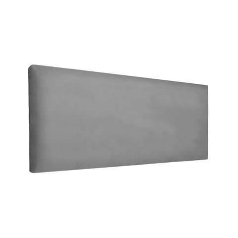 Cabeceira Estofada para Cama Luxo Lisa Clean Linho Rbl:queen Painel/cinza