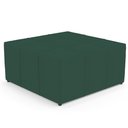 Ver imagem 1 de Puff Decorativo Para Sala de Estar Quadrado Milano 90x90cm W01 Linho Verde Musgo - Lyam Decor