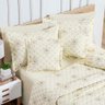 Kit Cobre Leito Colcha Nuance King 06 Peças Percal 200 Fios 100% Algodão Bordado - Vanilla - 1