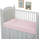 Ver imagem 1 de 2 Fronhas Berço Americano 100% Algodão Percal 300 Fios Qualidade:rosa