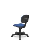Ver imagem 3 de Cadeira Secretaria Giratoria Bolt - Couro Sintetico Corano - Azul