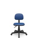 Ver imagem 1 de Cadeira Secretaria Giratoria Bolt - Couro Sintetico Corano - Azul