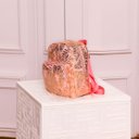 Ver imagem 2 de Mochila de Costas Feminina Brilhosa Folhas Passeio Verde