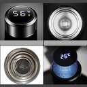 Ver imagem 2 de Garrafa Térmica Aço Inox com Termômetro Digital Led 500ml Vermelho
