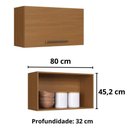 Ver imagem 2 de Cozinha Modulada Indekes 6 Peças 13 Portas 3 Gavetas Freijo/camurça