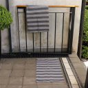 Ver imagem 1 de Kit Pano de Serviço para Limpeza - Cinza, Algodão, 56x43cm (3 Peças)