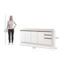 Ver imagem 2 de Balcões de Cozinha 100% Mdf 200cm Branco Celeste Kappesberg