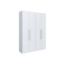 Ver imagem 1 de Guarda-roupa Oxford 4 Portas 2 Gavetas 6 Prateleiras Casajá - Branco