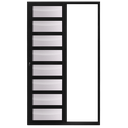 Ver imagem 2 de Porta de Correr Alumínio Preto Travessa 02 Folhas Maxx