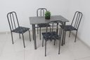 Ver imagem 6 de Conjunto Mesa de Jantar de cozinha em aço com 4 cadeiras POP tampo de granito verdadeiro 15mm cor da