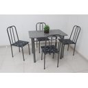 Ver imagem 6 de Conjunto Mesa de Jantar de cozinha em aço com 4 cadeiras POP tampo de granito verdadeiro 15mm cor da