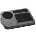 Ver imagem 1 de Organizador de Pia de Cozinha UZ Suporte Porta Detergente Esponja e Sabão em Barra Preto