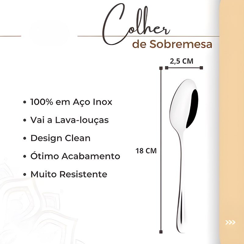 Colher Sobr Euro Original Line Sl0405 - 5