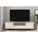 Ver imagem 6 de Rack Bancada P/ Tv até 75 Pol Areta C/ 2 Portas 218x57cm Bali/cedro - Dj Móveis