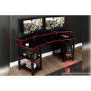 Ver imagem 4 de Mesa Computador Casal Gamer Me4167 Preto/vermelho - Tecno Mobili
