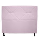 Ver imagem 1 de Cabeceira Mônaco 195 cm Suede Rosa Bebê