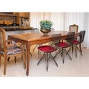 Ver imagem 1 de Kit 2 Cadeiras Aramadas Latorre Preta com Marsala